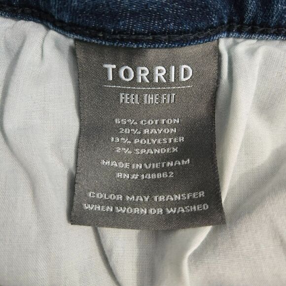 Torrid Women 22S Skinny Jeggings Med Wash Blue Super Soft High Rise Stretch - Picture 8 of 14
